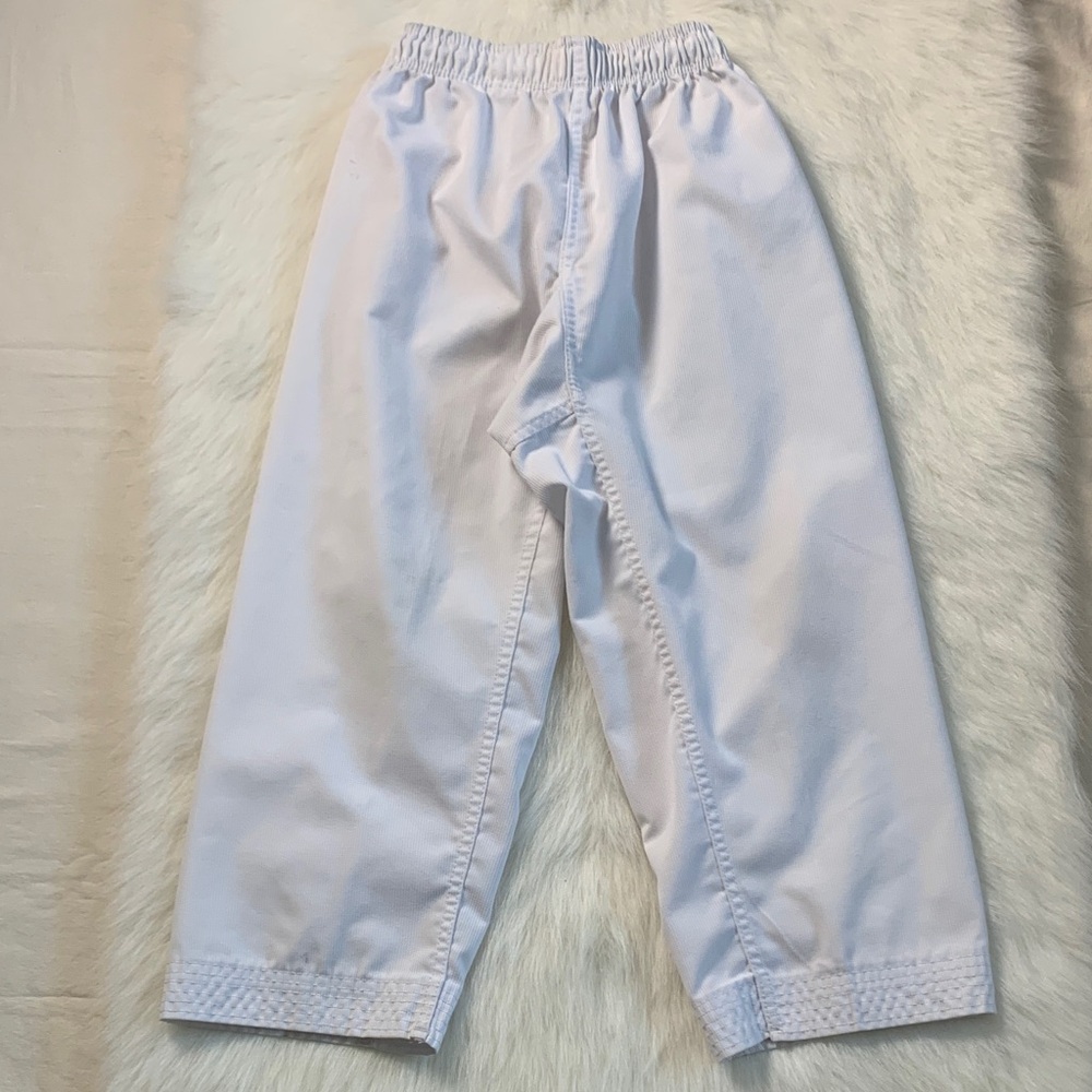 TAEKWONDO Kids Classic White Plain Joggers